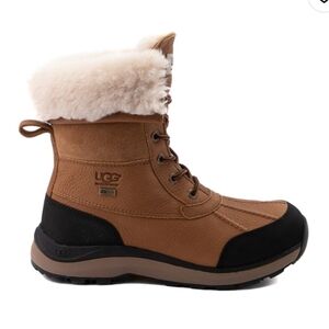 UGG Adirondack II Chestnut Leather Lace Up Winter Snow Boots Size 6